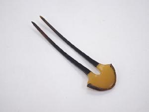 本鼈甲　金具付き簪　□z